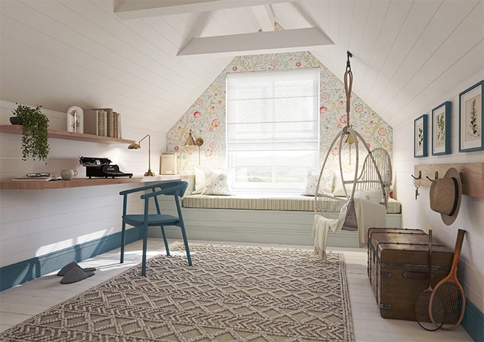 Kalahari Voile, Pure White - Motorised Roman Blind - Image 6